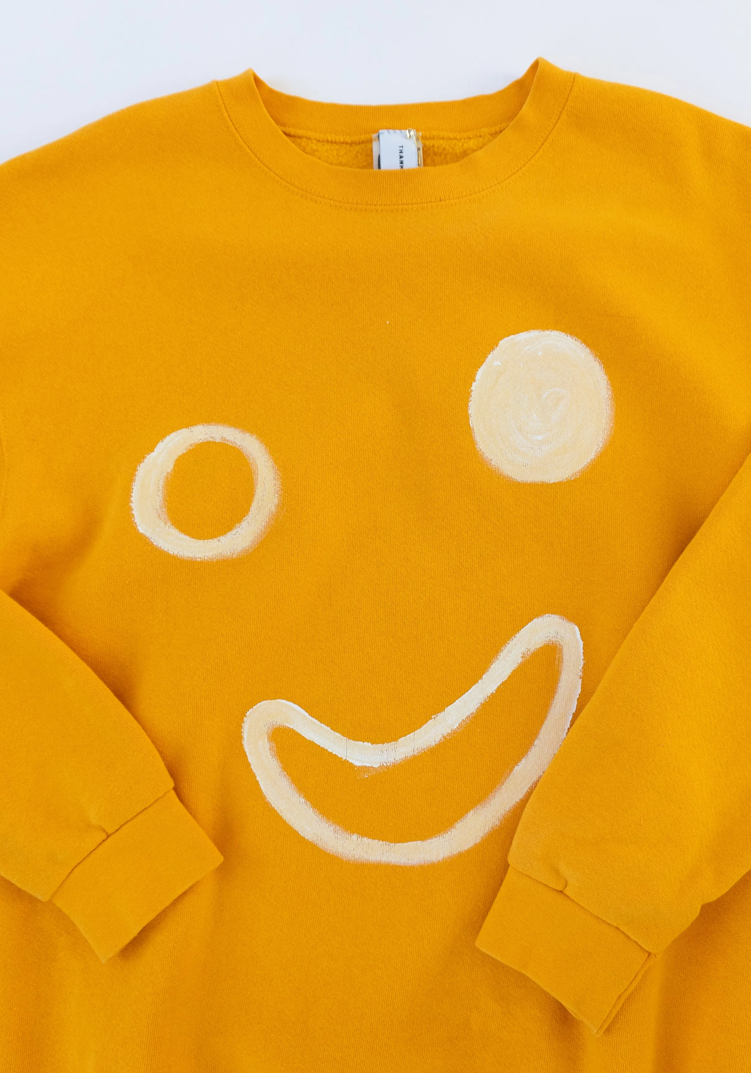 Smiley Sweatshirt in Yellow