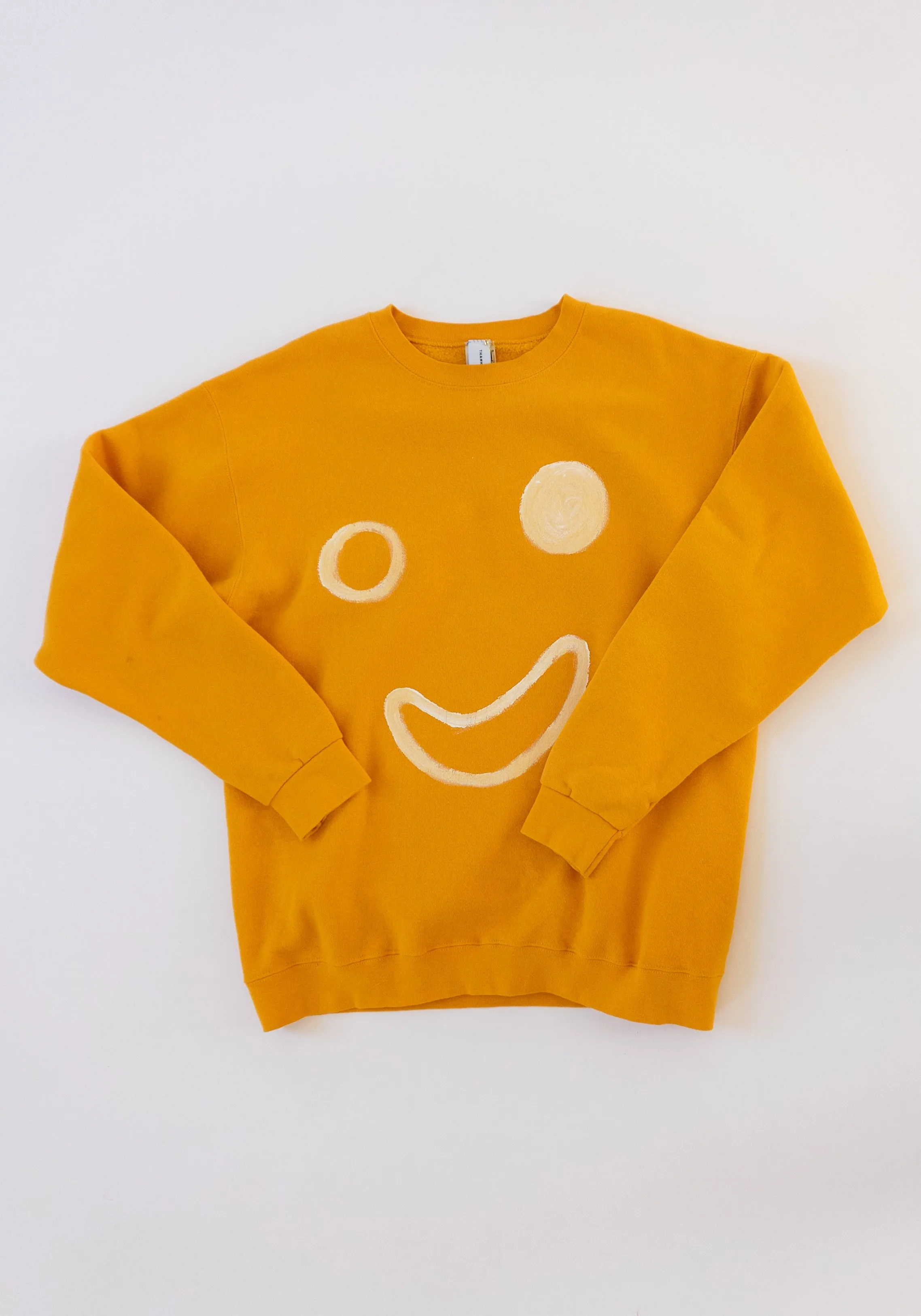 Smiley Sweatshirt in Yellow