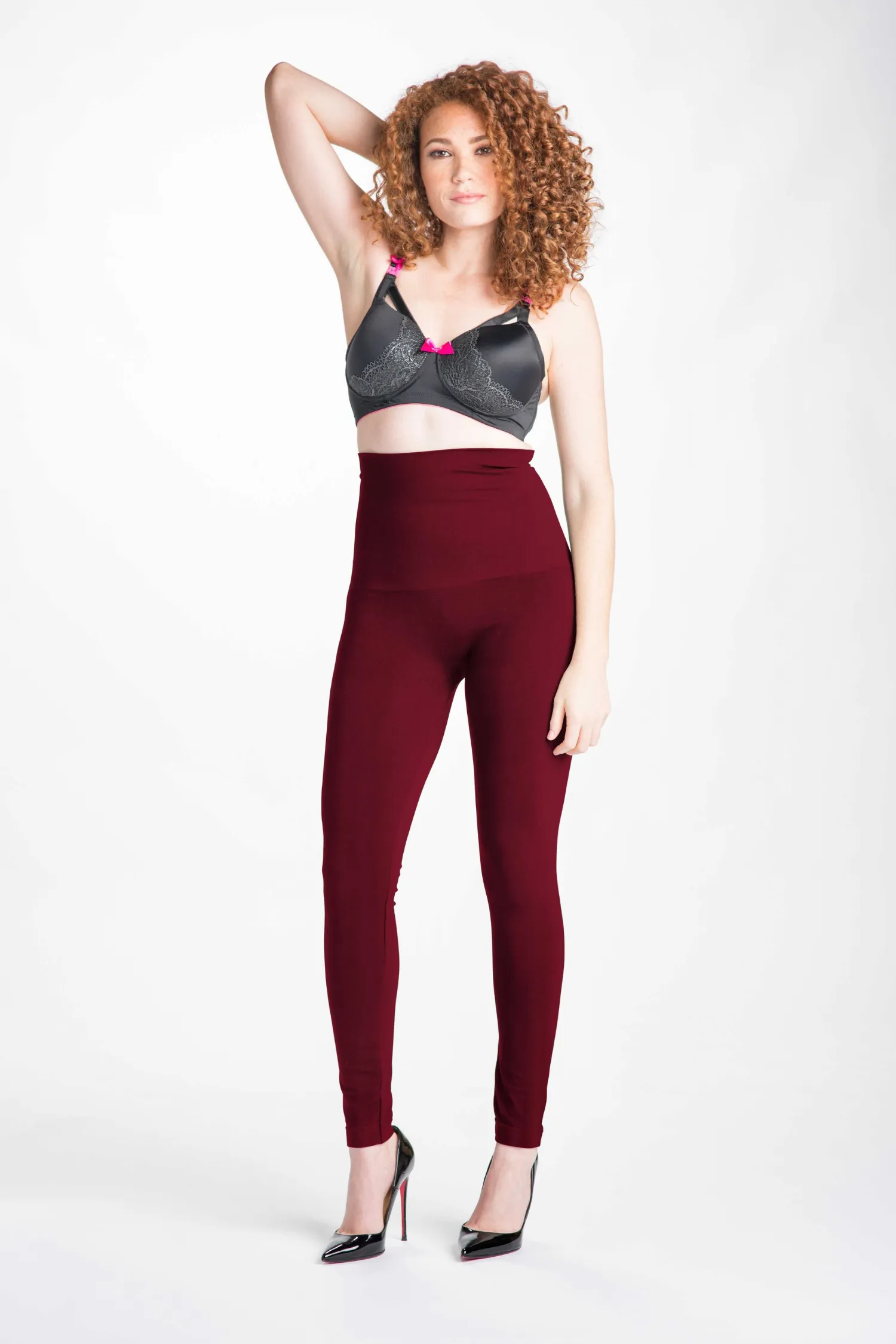 Snapback™ Postpartum Leggings - Crimson