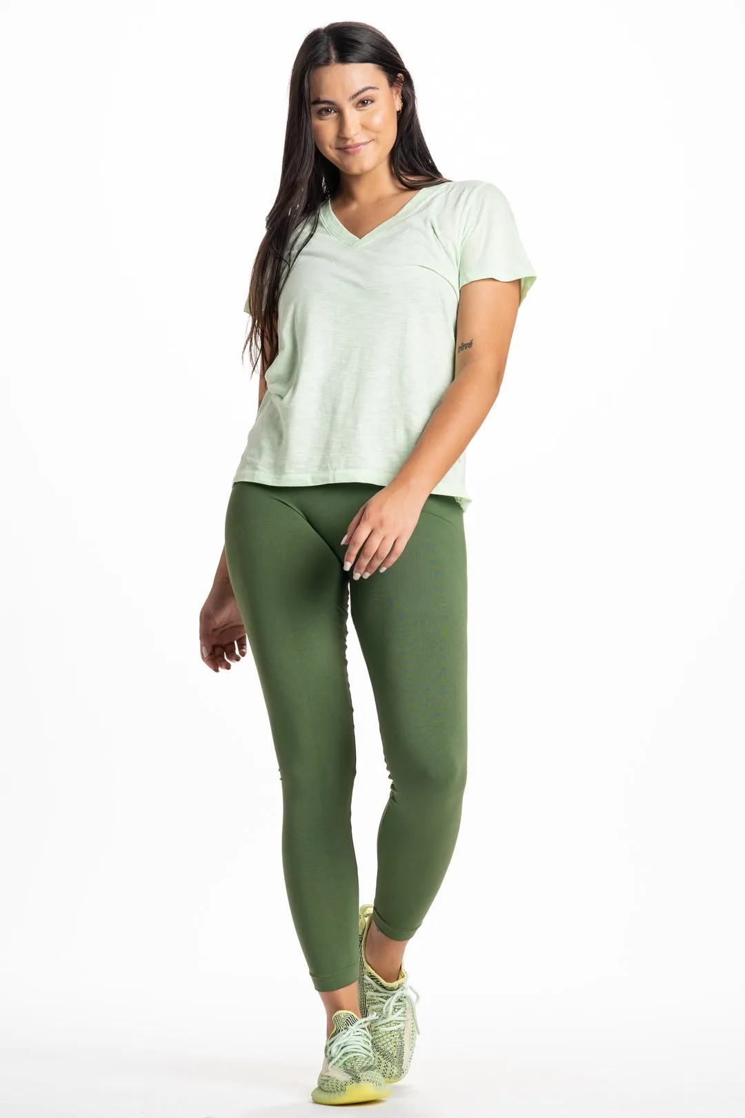 Snapback™ Postpartum Leggings - Olive