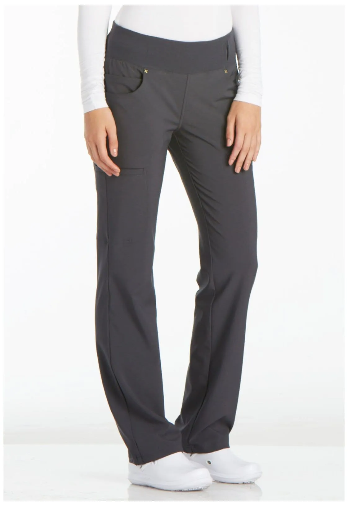 St George's iFlex PETITE Pull-on Scrub Pant Pewter - Inseam 28.5" (72cm) STG-CK002PPWT