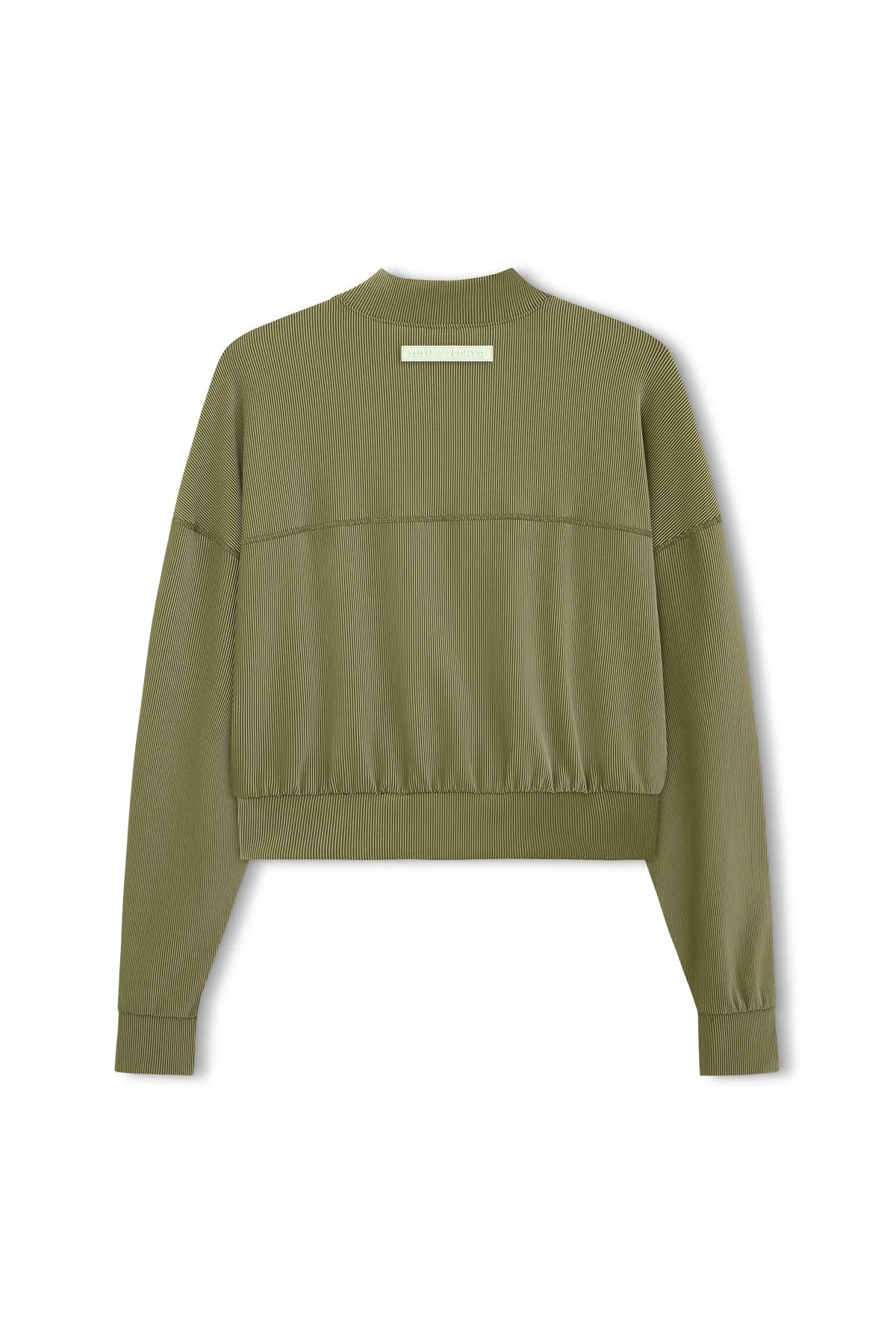 Stripe Rib Jacket - Olive