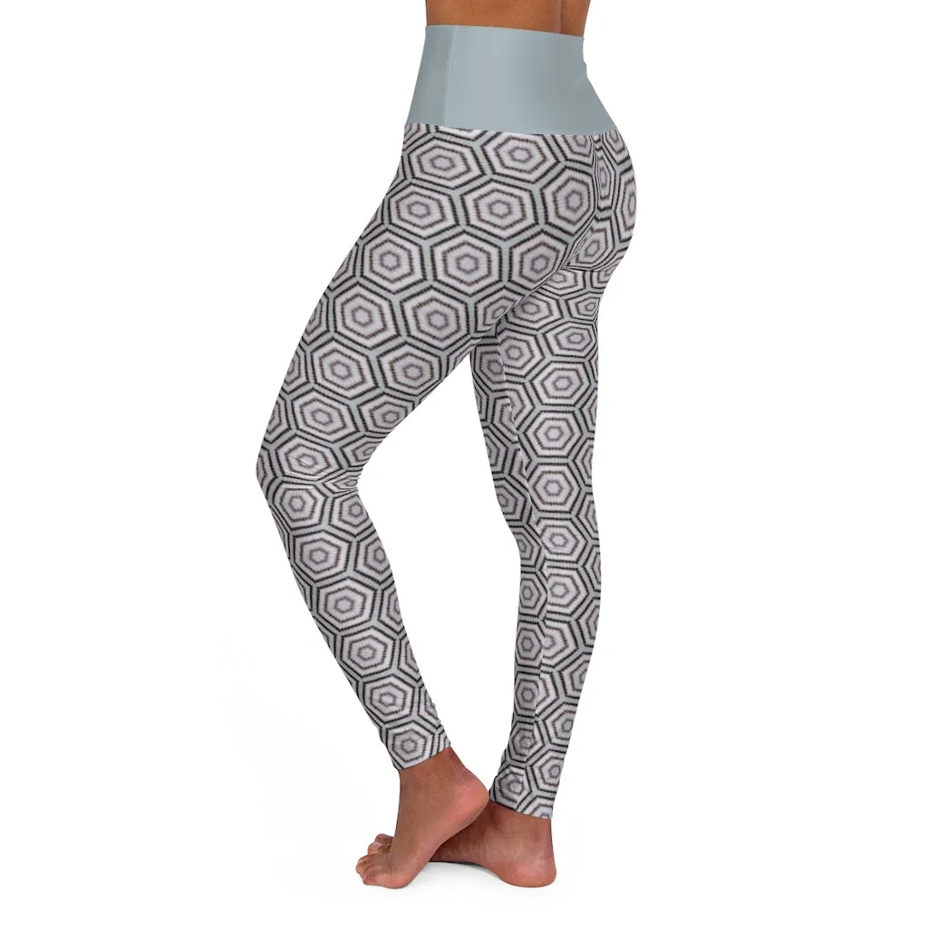 Striped Bass 1 High Waisted Yoga Leggings