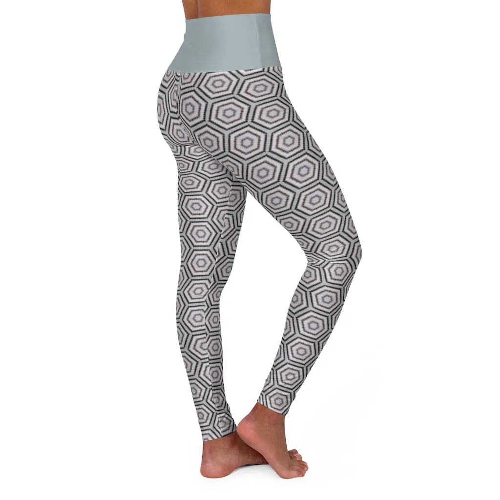 Striped Bass 1 High Waisted Yoga Leggings