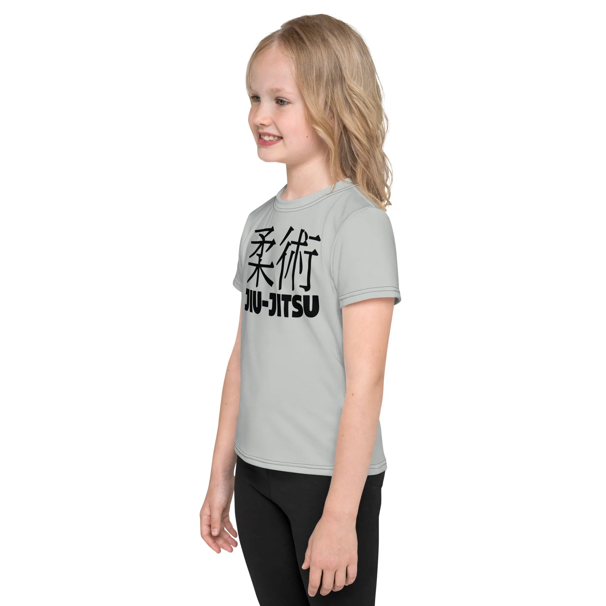 Summer Essential: Girl's Short Sleeve Classic Jiu-Jitsu Rash Guard - Smoke