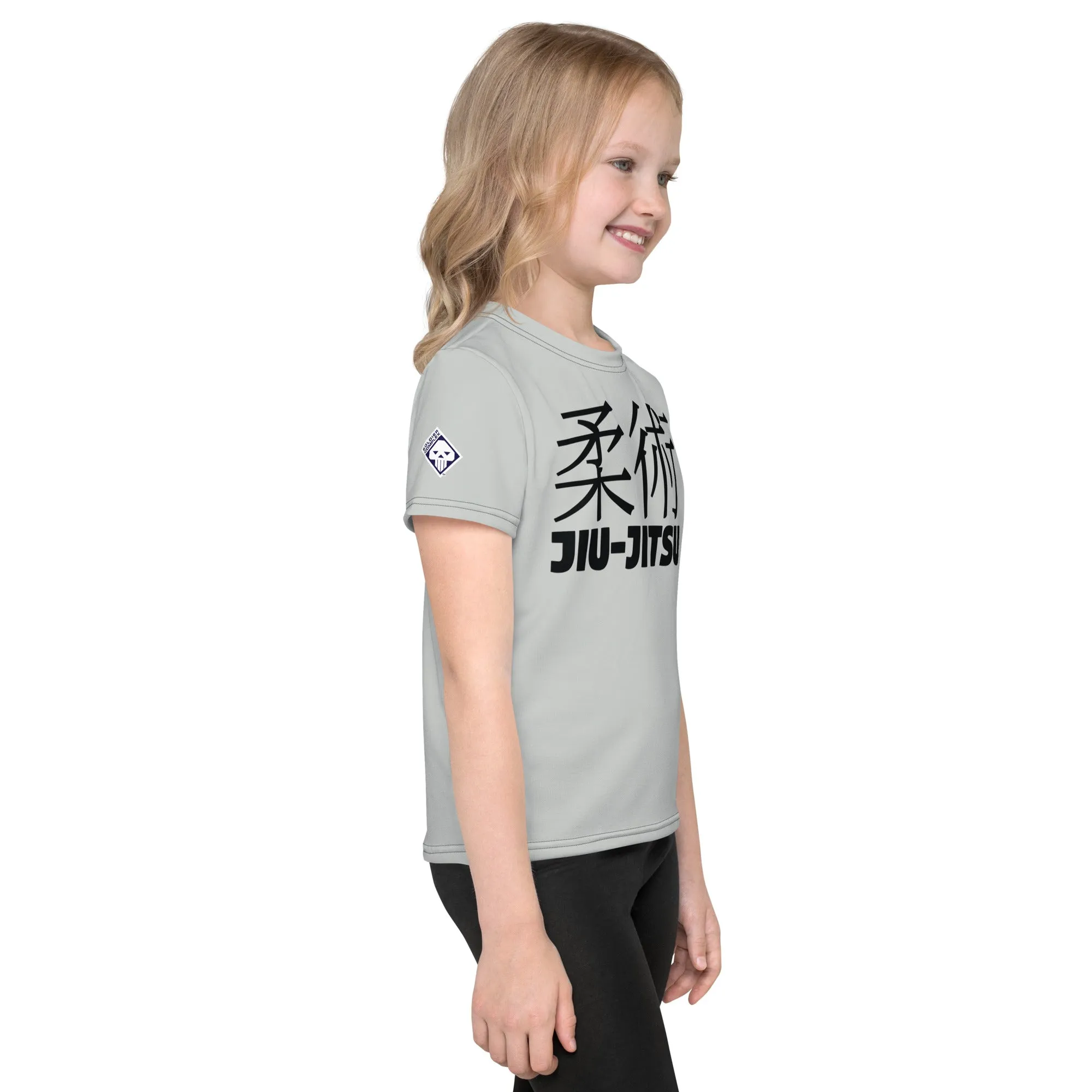 Summer Essential: Girl's Short Sleeve Classic Jiu-Jitsu Rash Guard - Smoke