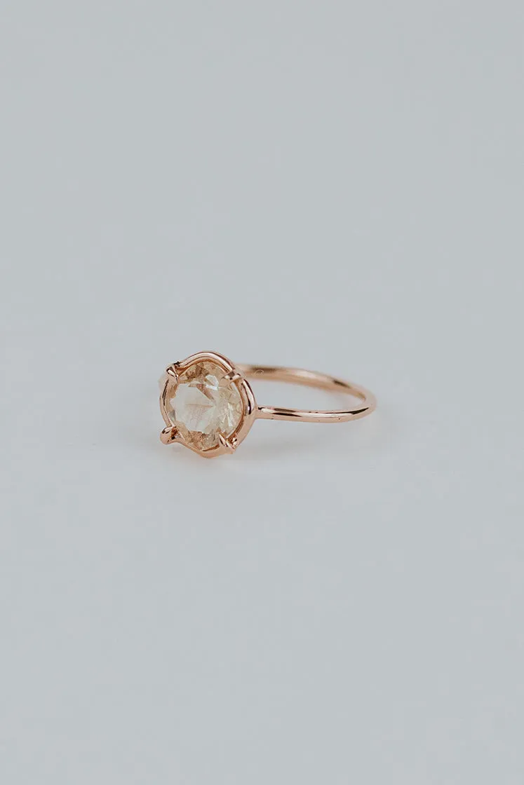 Sunstone Ring - 14k Rose Gold