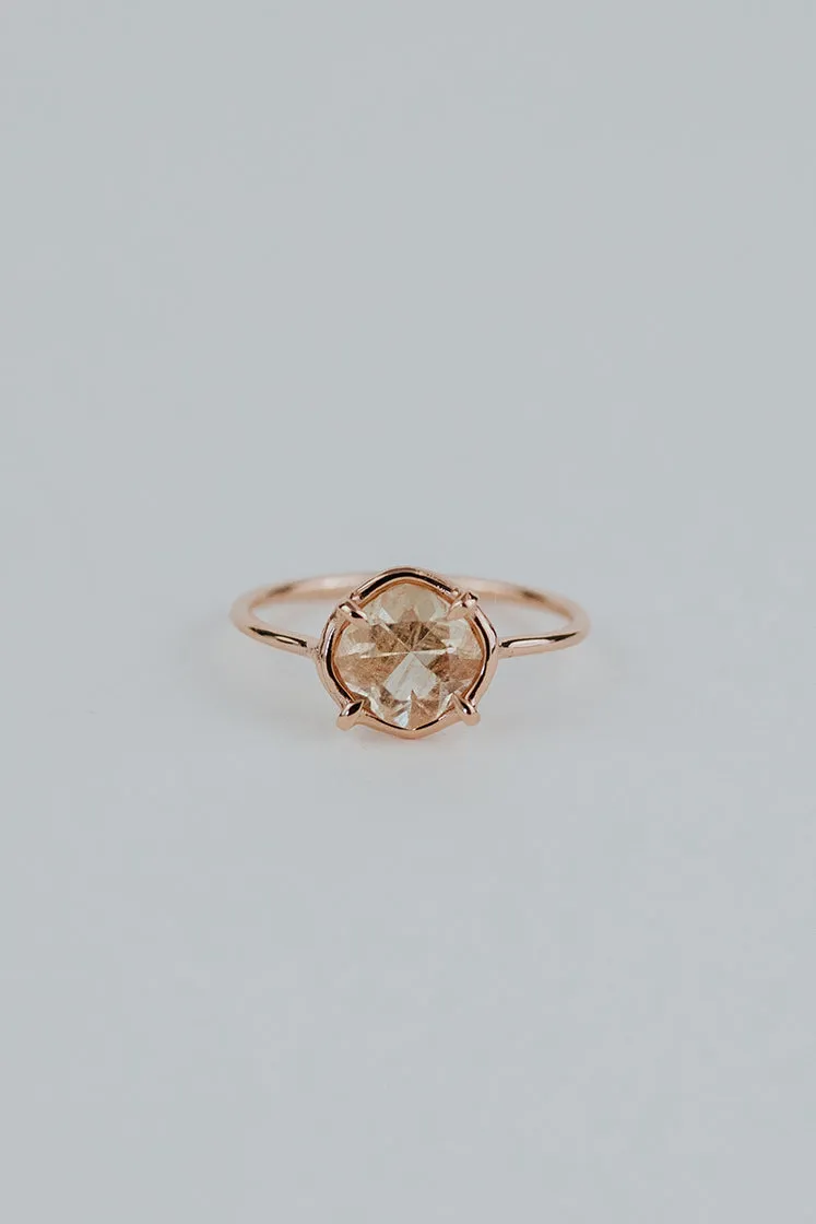 Sunstone Ring - 14k Rose Gold