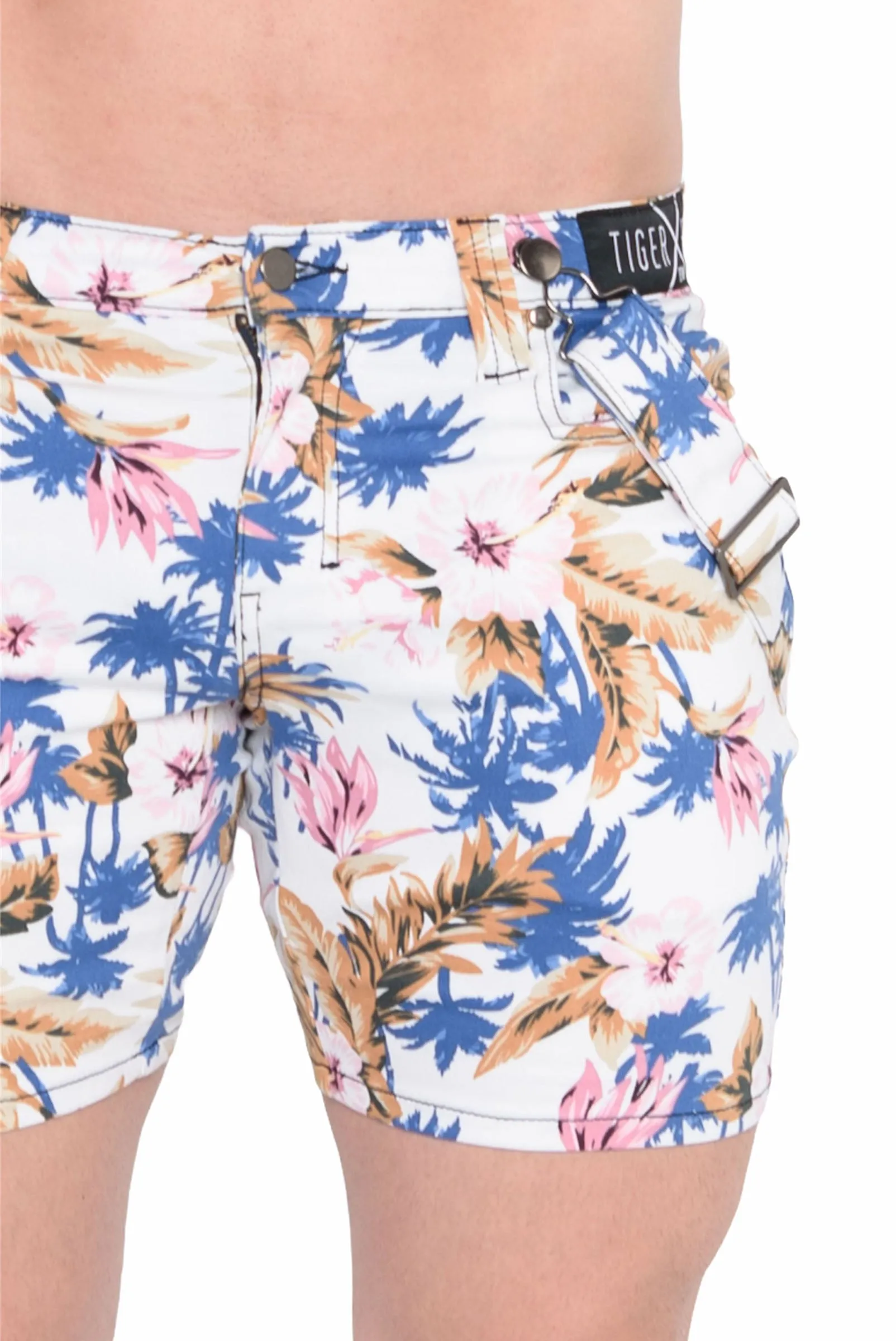 Taj White Hawaiian Short