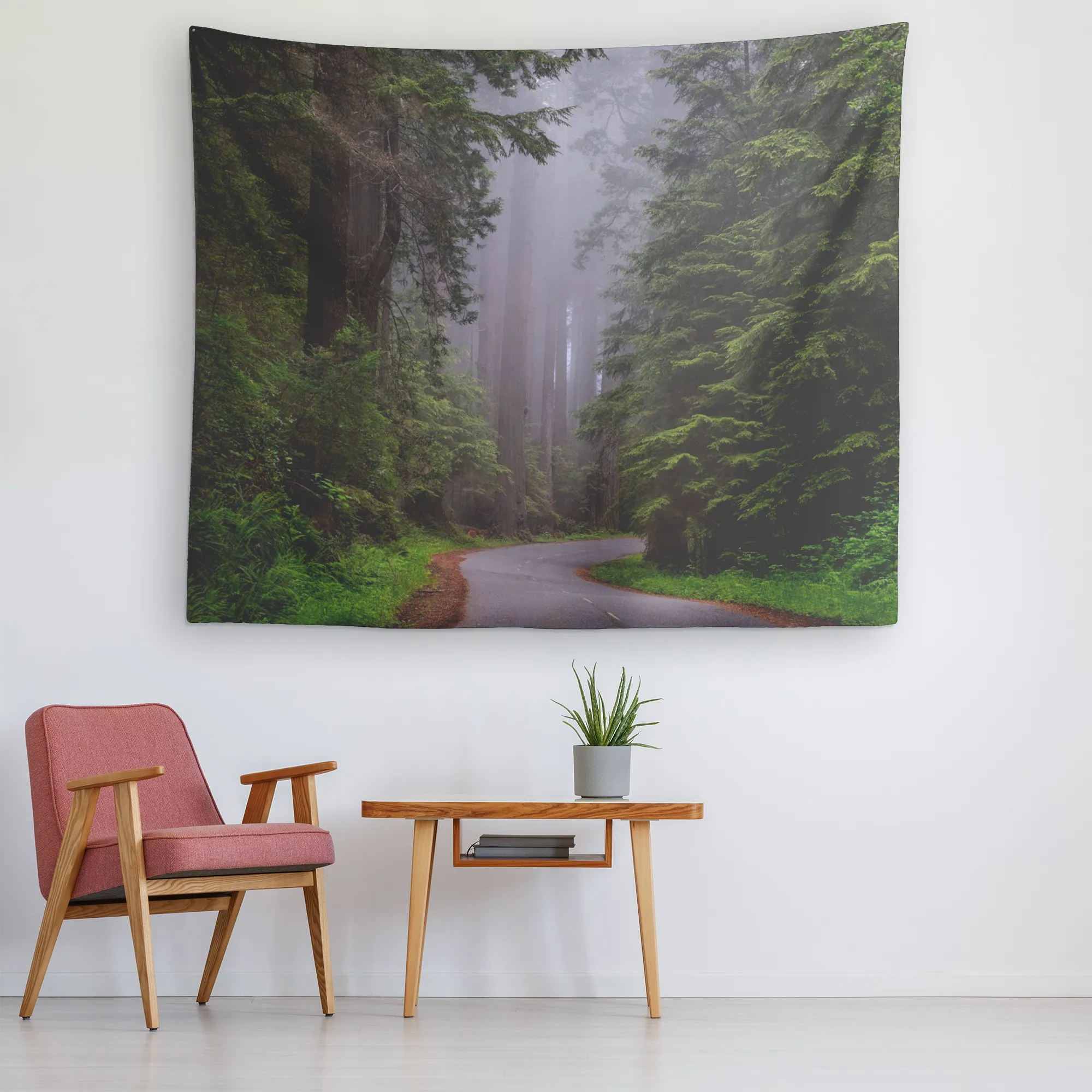 Tapestry - Redwood Forest Trail - 80 inch x 68 inch