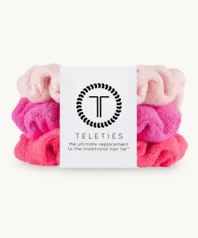 Teleties Terry Cloth Small Scrunchies, Set of 3 - Aruba