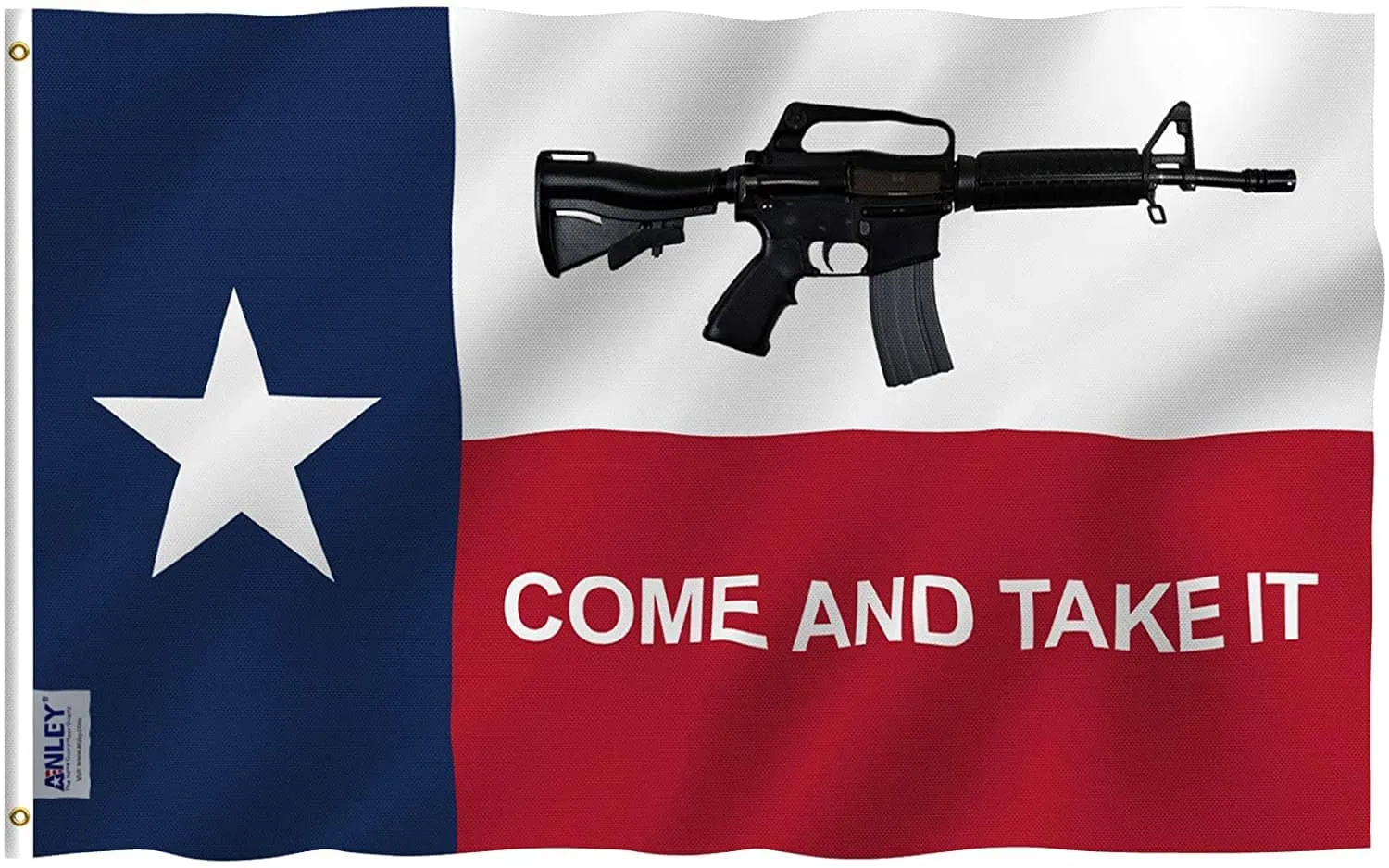 Texas Come and Take It Flags Polyester with Brass Grommets 3 X 5 Ft