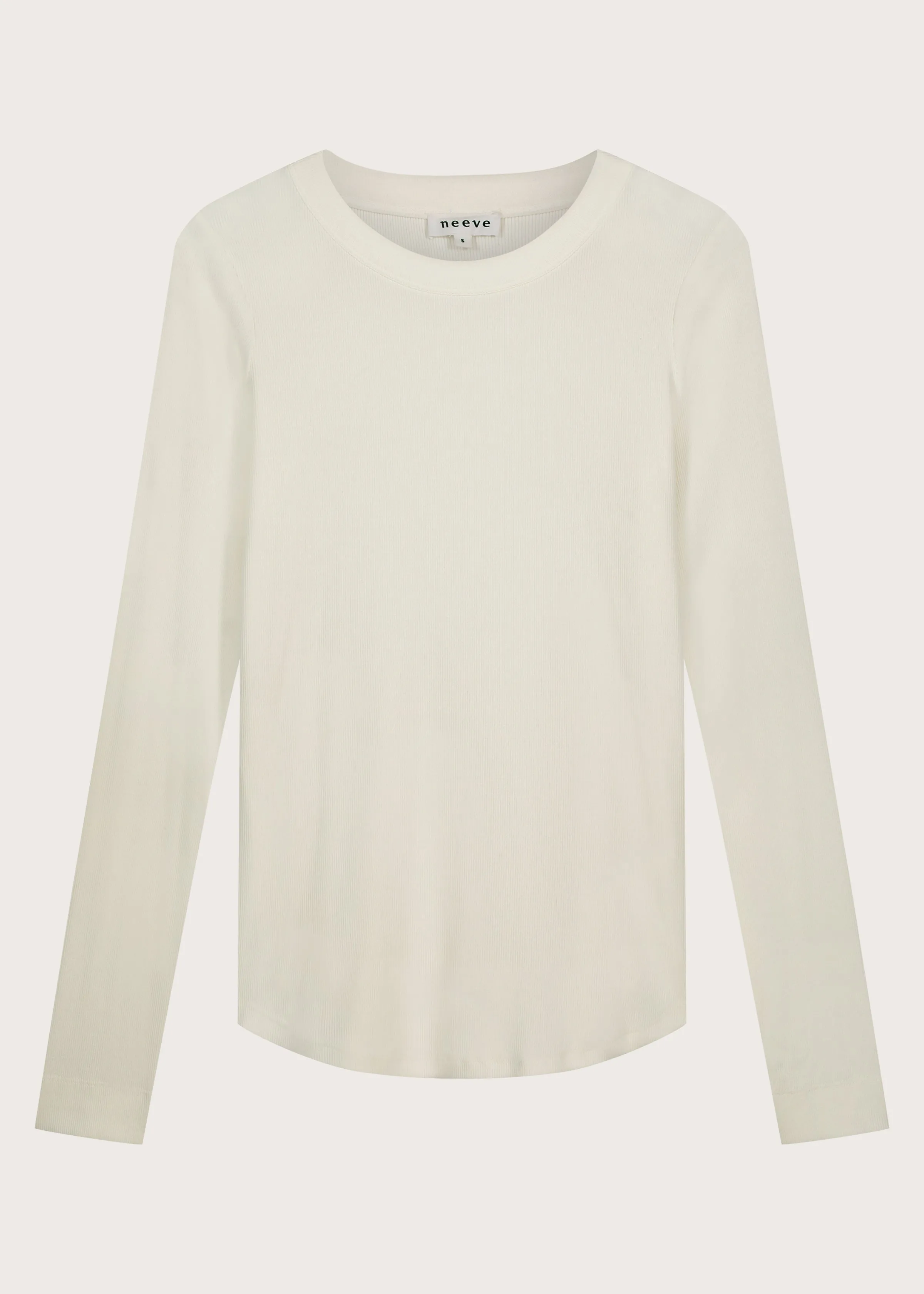 The Ella Crew-Neck Long-Sleeve - Off-White