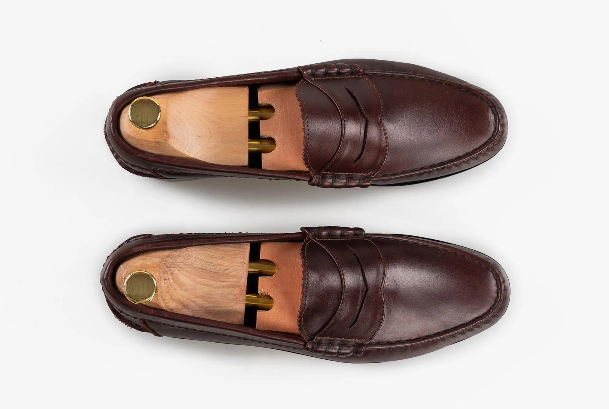 The Grand Penny Loafers - Oxblood Burgundy