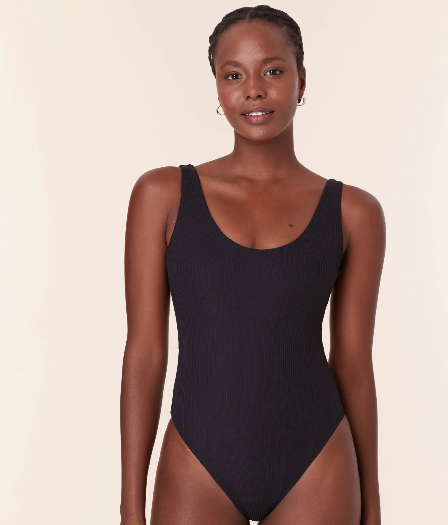 The Ibiza One Piece - Eco Ribbed - Black - Classic