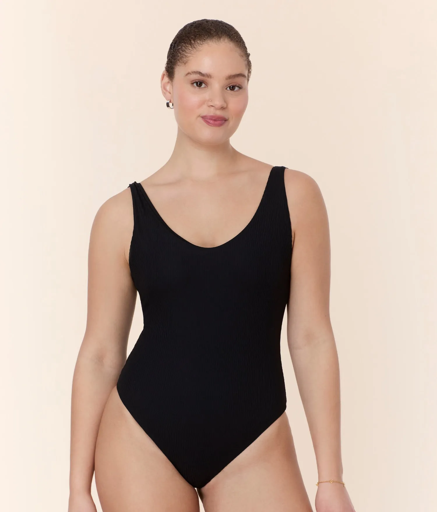 The Ibiza One Piece - Eco Ribbed - Black - Classic