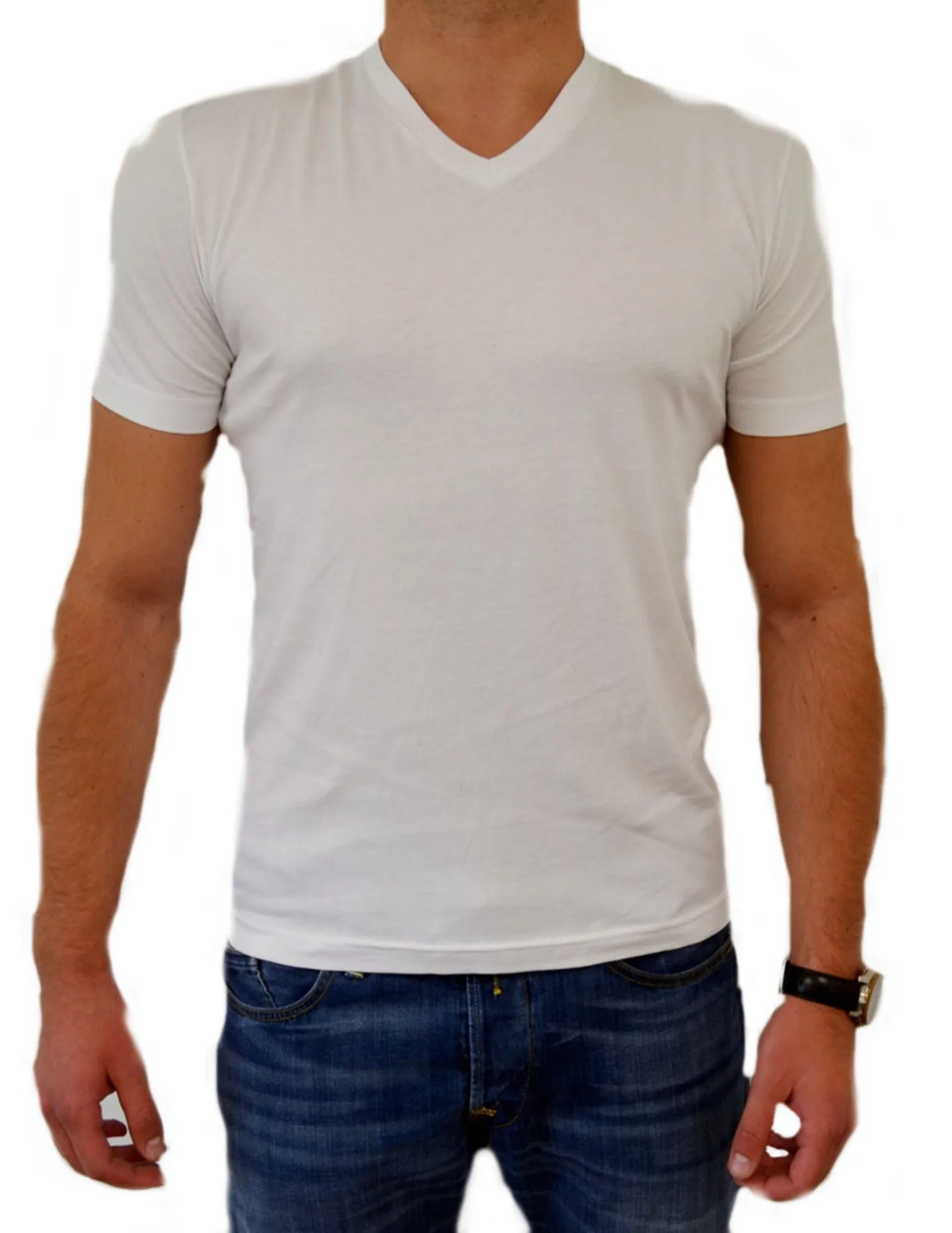 The Indestructible V-Neck Tee | White