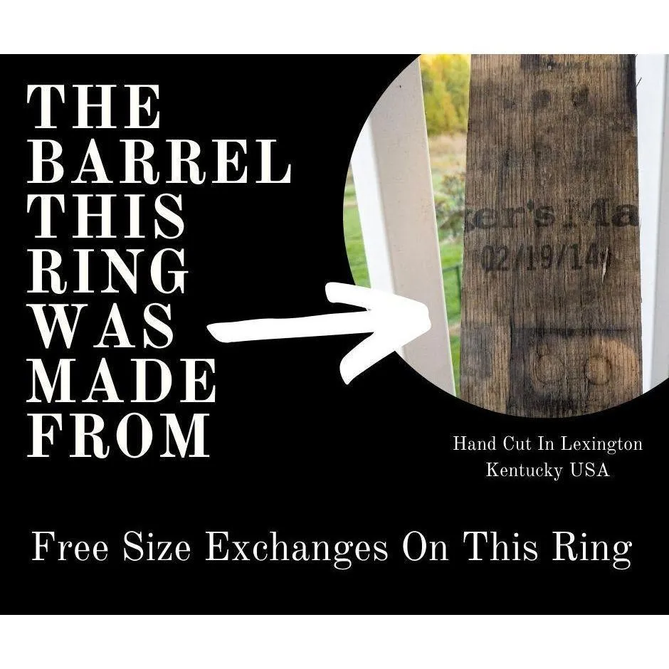 “The Winston Churchill” Kentucky Straight Bourbon Whiskey Barrel With Cigar Tungsten Ring