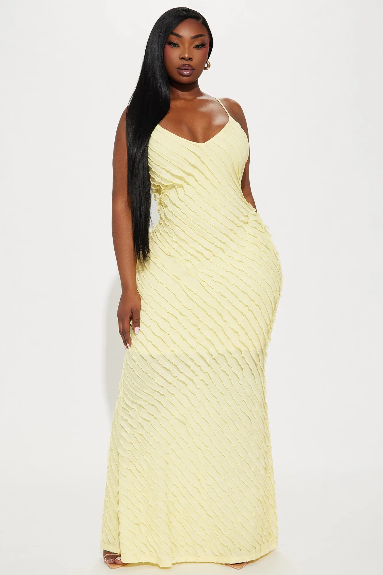 Time To Cool Off Maxi Dress - Yellow