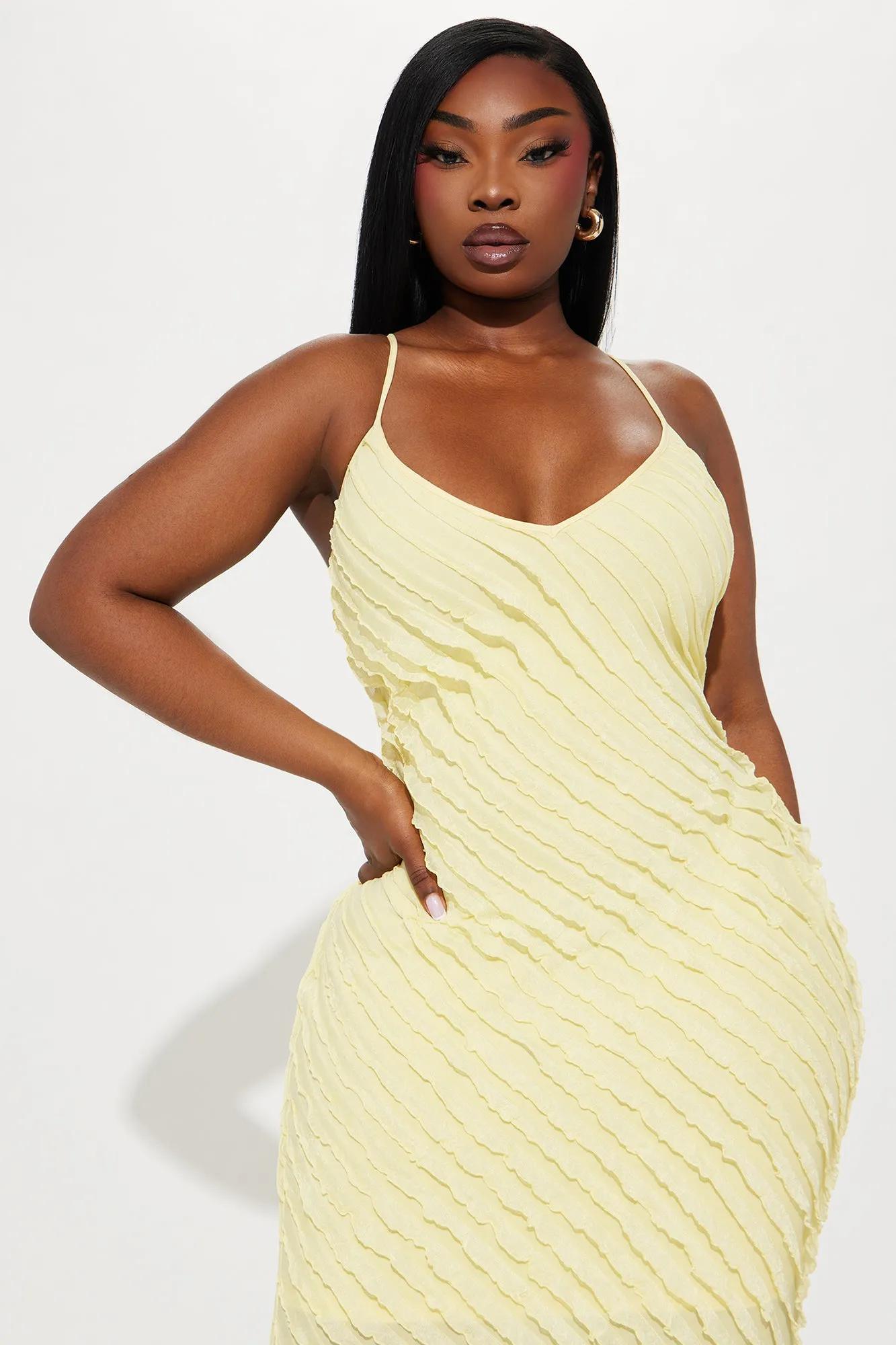 Time To Cool Off Maxi Dress - Yellow