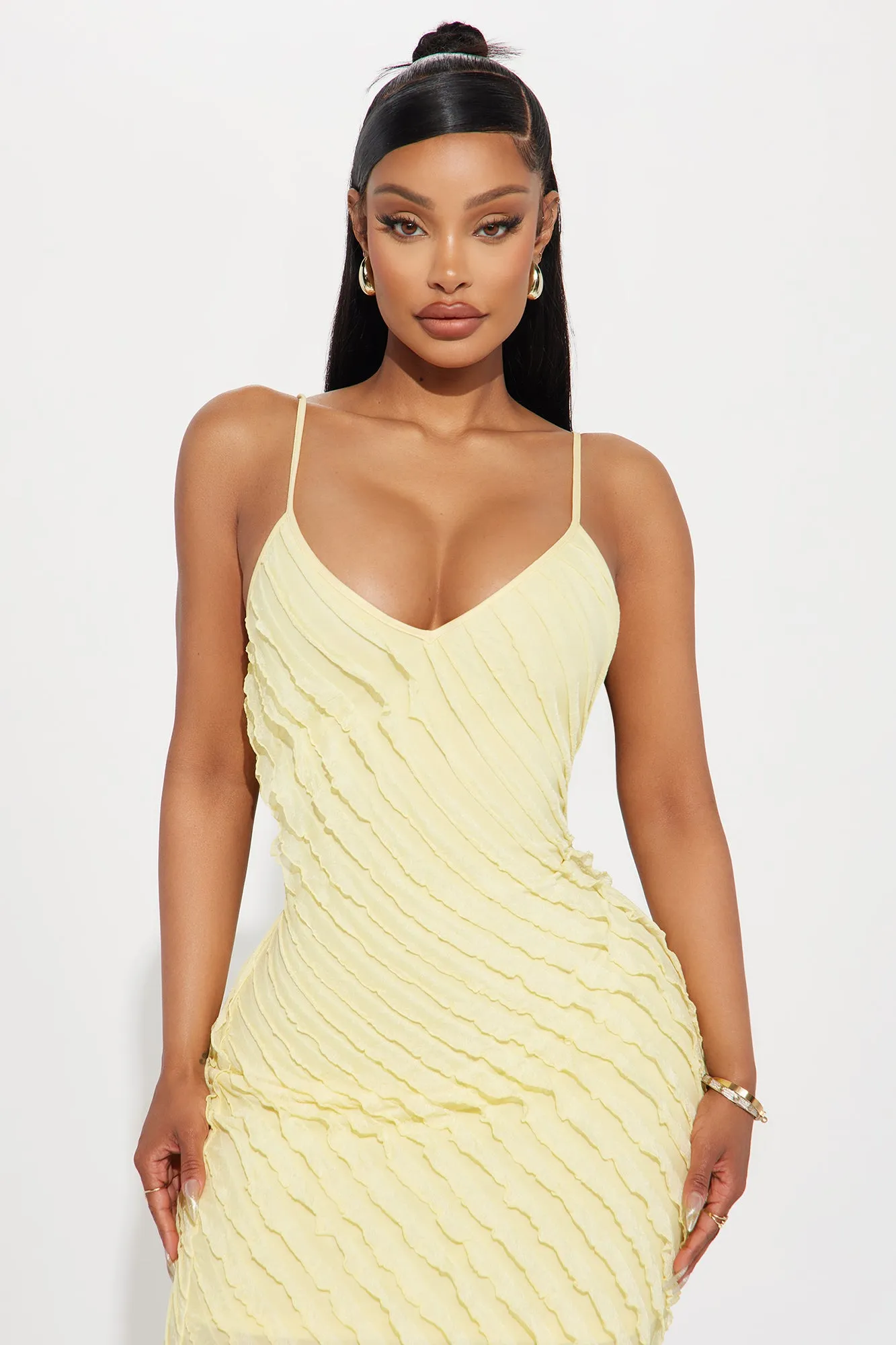 Time To Cool Off Maxi Dress - Yellow