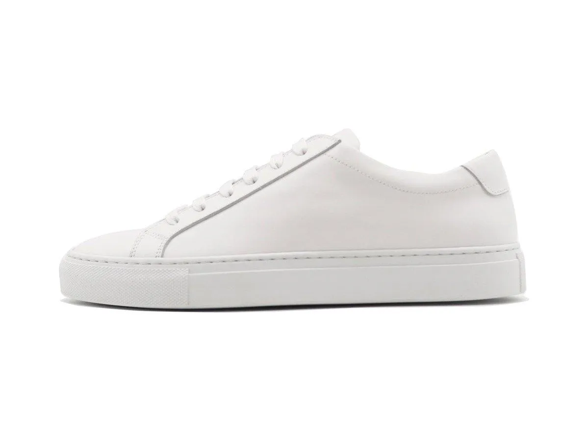 Tomlins Women's Calf Leather Low Top Sneakers - White