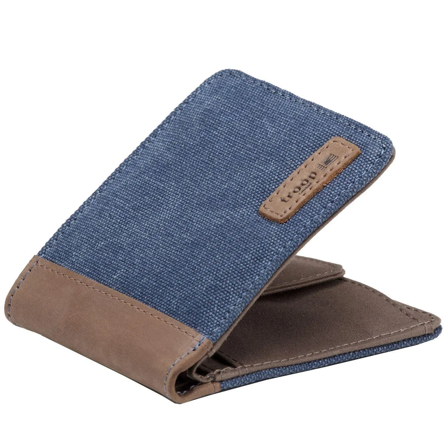 TRP0500 Troop London Accessories Canvas Bi-fold Wallet