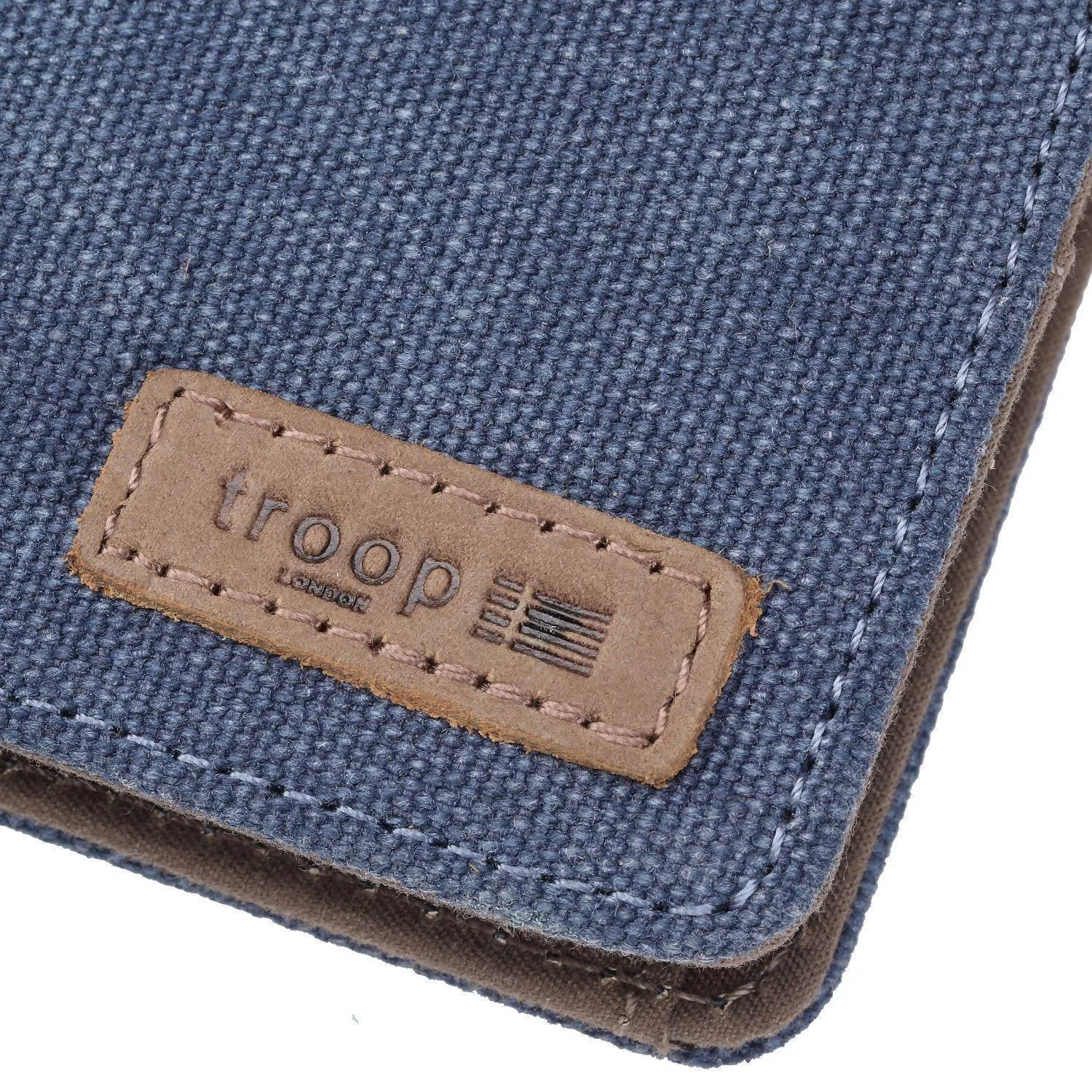 TRP0500 Troop London Accessories Canvas Bi-fold Wallet