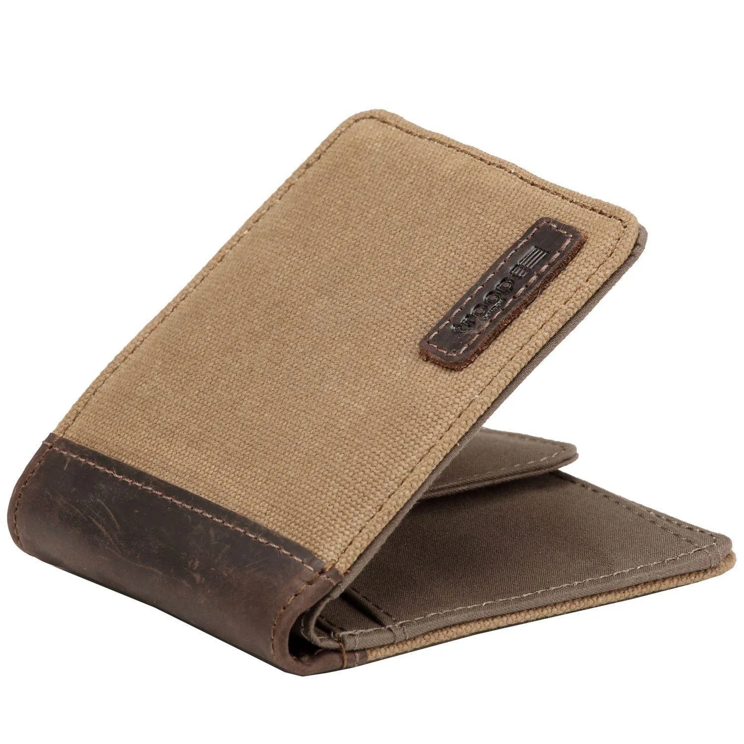 TRP0500 Troop London Accessories Canvas Bi-fold Wallet