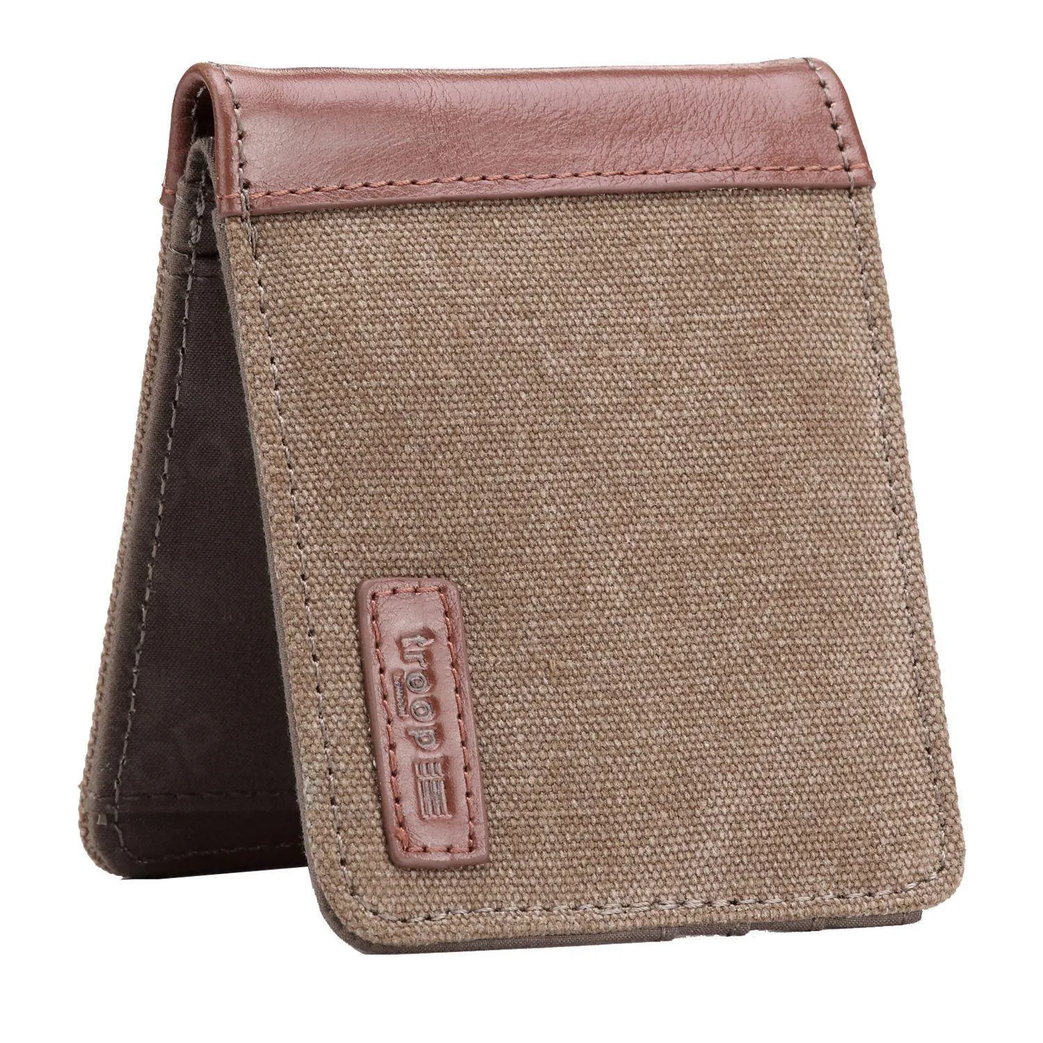 TRP0500 Troop London Accessories Canvas Bi-fold Wallet