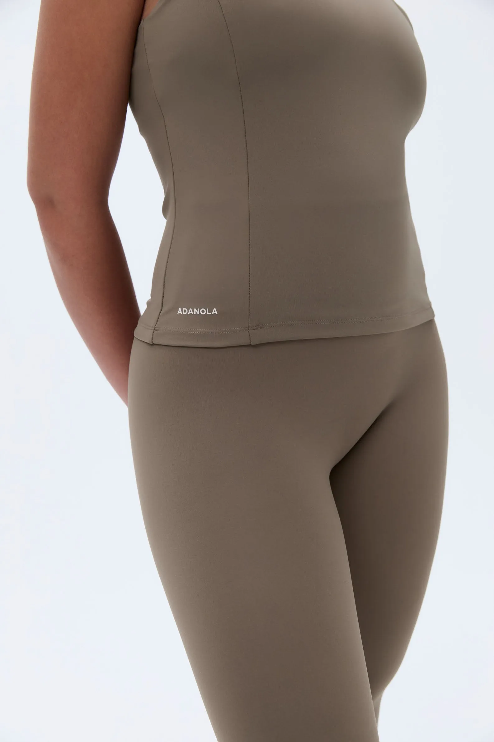 Ultimate Racer Back Longline Top - Cocoa Brown