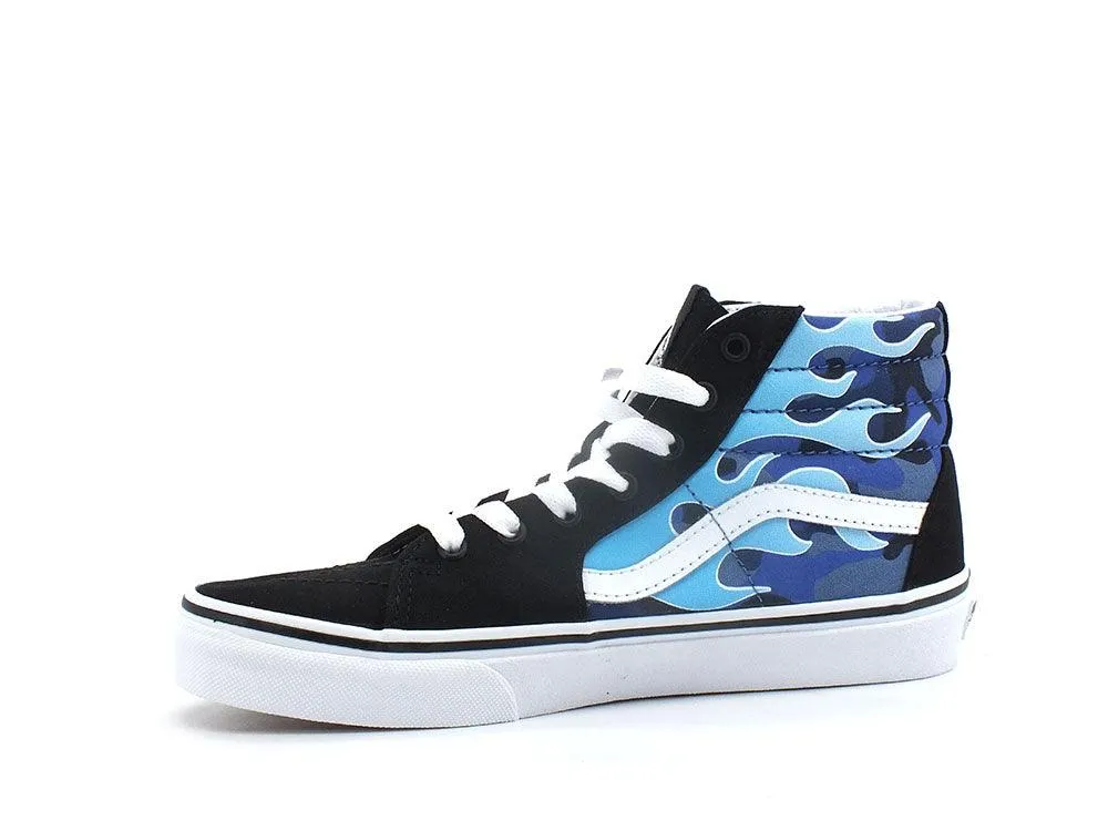 VANS Sk8-Hi Camo Flame Sneaker Blue Ice Camo VN0A4UI2ABW1