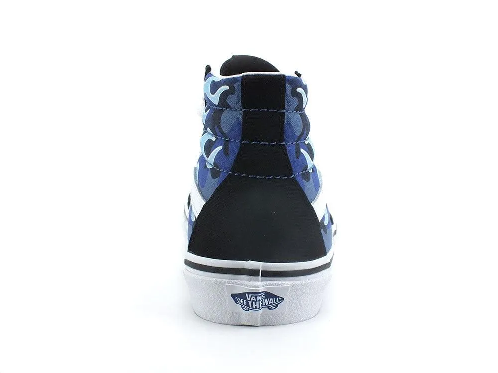 VANS Sk8-Hi Camo Flame Sneaker Blue Ice Camo VN0A4UI2ABW1