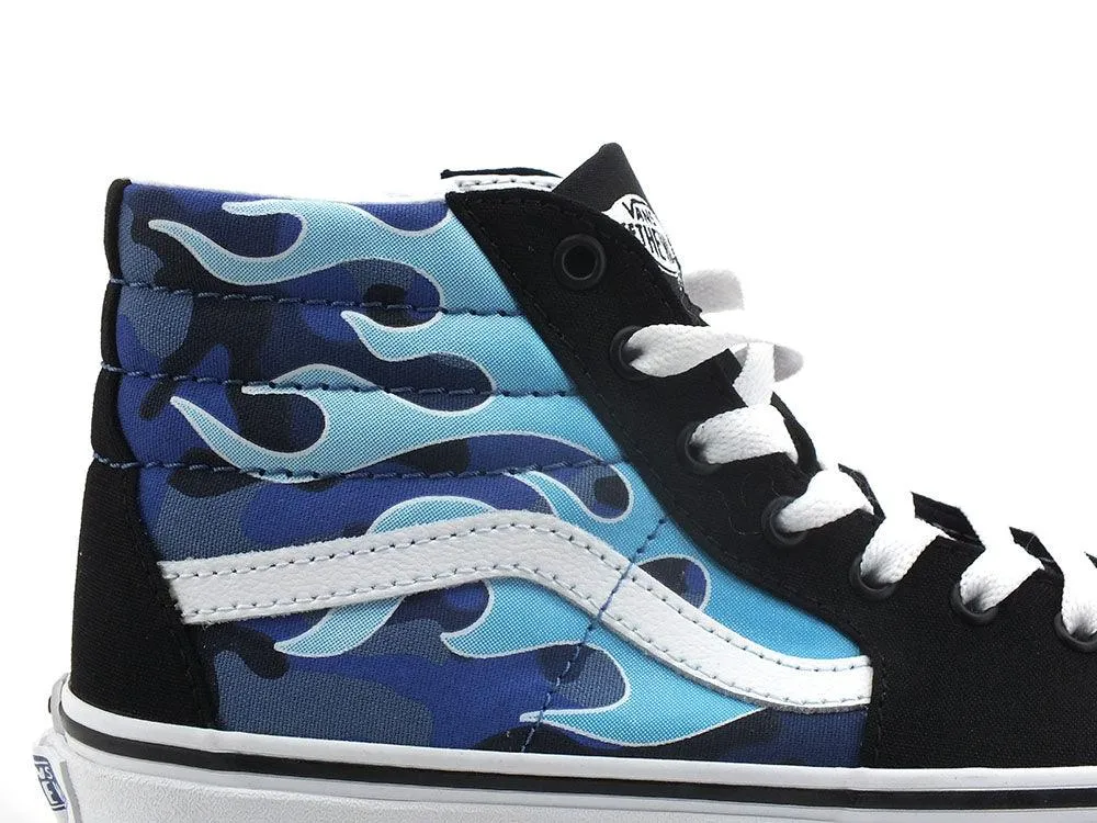 VANS Sk8-Hi Camo Flame Sneaker Blue Ice Camo VN0A4UI2ABW1