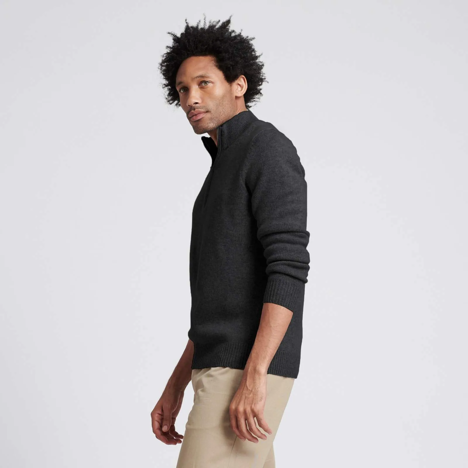 Wool Cashmere Quarterzip