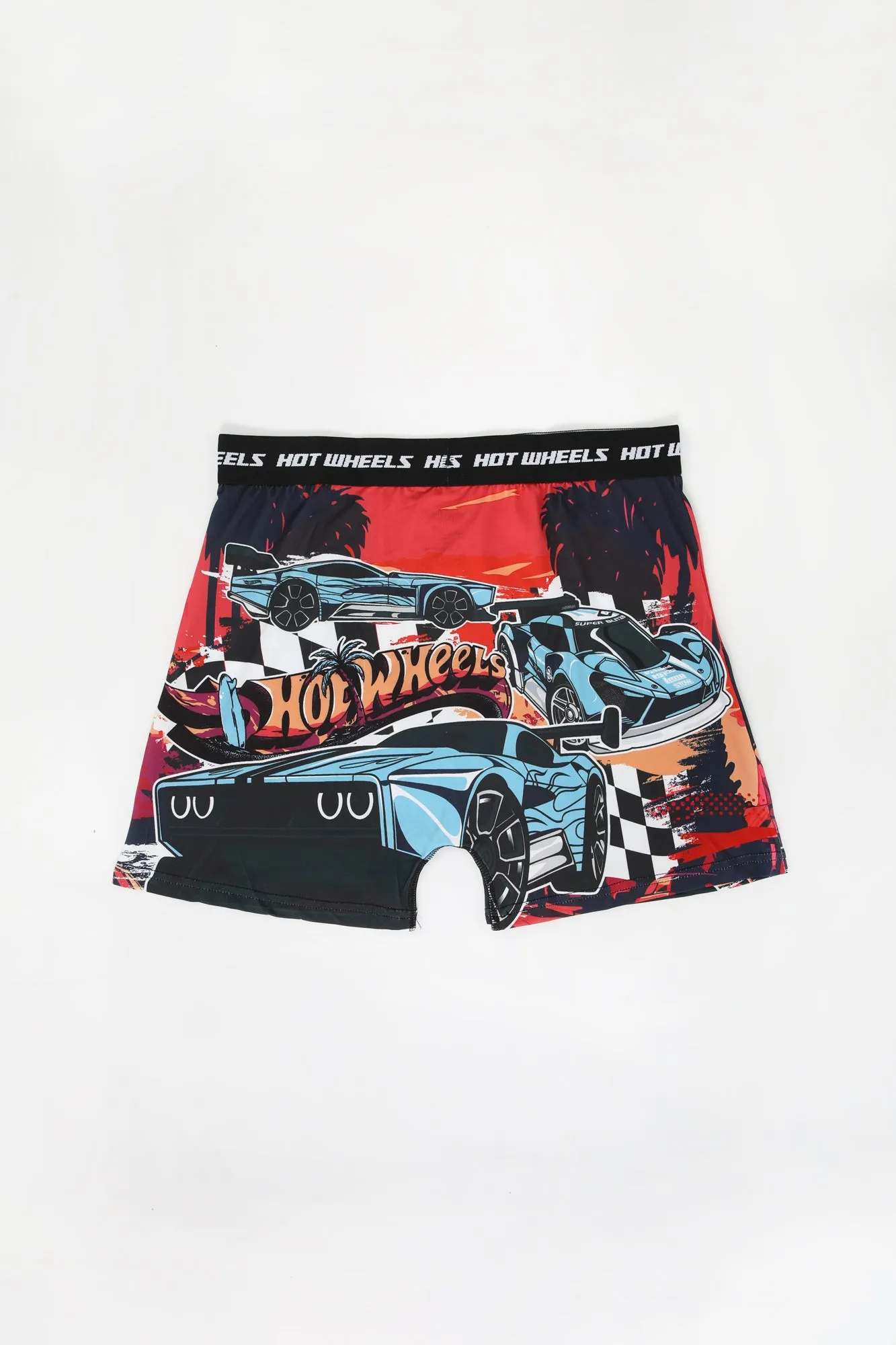 Youth Blue Hot Wheels Boxer Brief