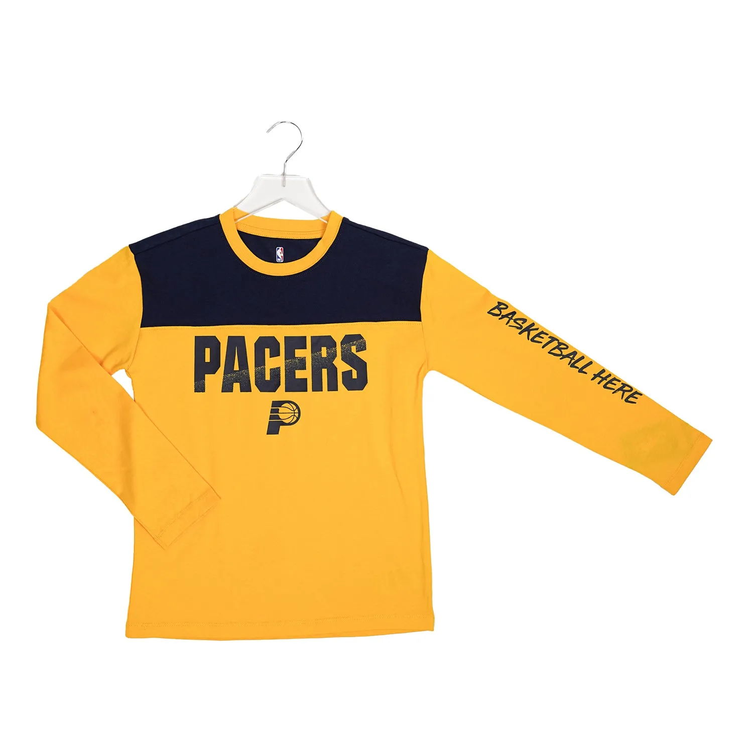 Youth Indiana Pacers Unbeaten Run Long Sleeve T-shirt in Navy by Nike